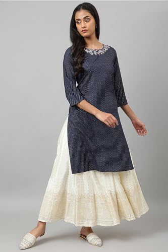 W for Woman Women's Regular Skirt (22AUW50208-112443_Ecru