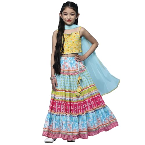 BIBA GIRL PRINTED RELAXED KID(KW4503_YELLOW_3)