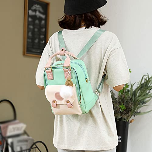 GEFIRE Womens Backpack Women Mini Backpack Oxford Crossbody Bag Waterproof Small Shoulder Bags Ladies Purse (Color : Dark blue)