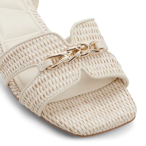 Aldo BLAIKE Off White Ladies Block Heel Sandals