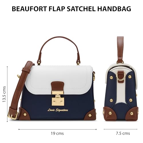 Lavie Signature Women's Beaufort Flap Satchel Bag | Satchel Handbag for Work | Ladies Purse | Stylish Shoulder Bag | Gift for Women