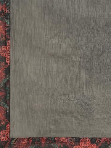 Aarke Ritu Kumar Black Floral Print Kurta With Churidar And Dupatta