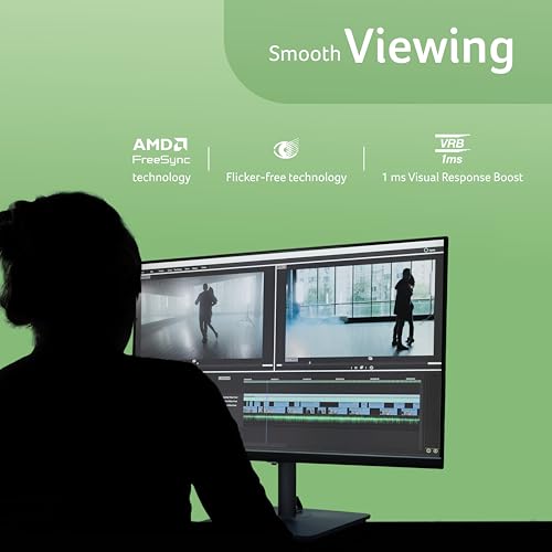 Acer RS272 P1 27 Inch IPS FHD Monitor | 144Hz Refresh | 1ms VRB | AMD FreeSync | Ultra Slim 6.9mm ZeroFrame Design | HDMI + VGA | 99% sRGB | Dual Glass Design | Built-in Speakers | Tilt Adjustable