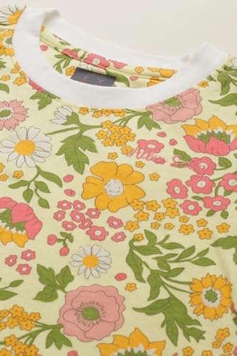 Allen Solly Girls Yellow Print Casual Dress