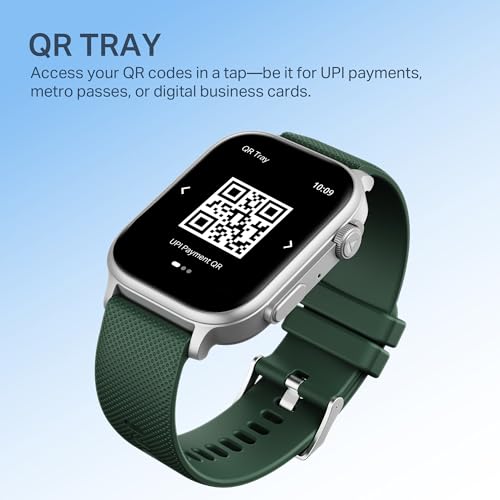 boAt New Launch Storm Infinity Max, 20 Days Maximum Battery, Biggest Battery Capacity Ever! 2.01" (5.1cm) Display, Functional Crown, AI Nudges, BT Calling, Smart Watch for Men & Women (Deep Green)