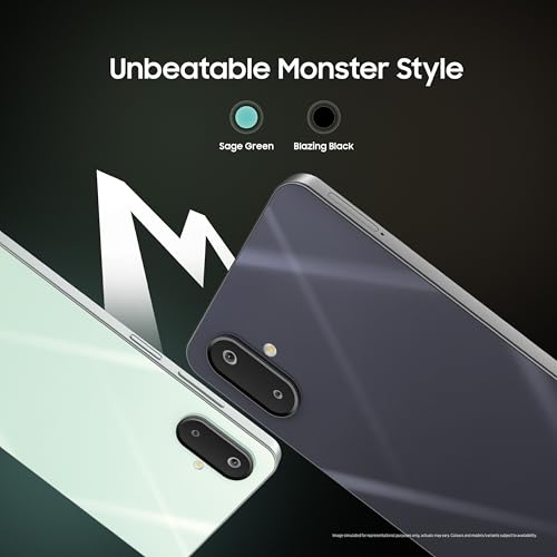 Samsung Galaxy M06 5G Mobile (Sage Green, 4GB RAM, 128GB Storage) | MediaTek Dimensity 6300 | AnTuTu 623K+ | 12 5G Bands | 25W Fast Charging | 4 Gen OS Upgrades | 50MP Camera | Without Charger
