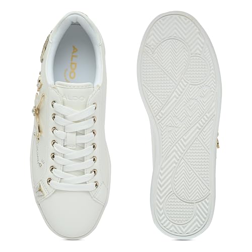 Aldo PEARLWINGA-IN100 Ladies White Flat Sneakers