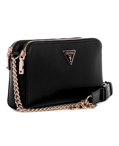 GUESS Messenger Cross Body Bags Daryna Status Crossbody (Black)