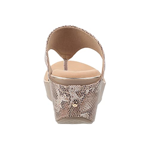 Metro Women's Beige Comfy Fashiona Wedge Heel Sandals UK/6 EU/39 (34-61)