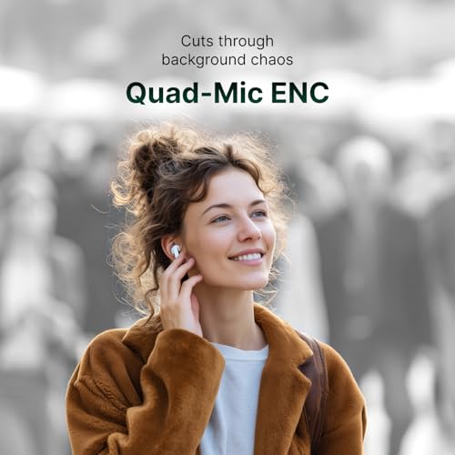 Noise Buds Mini Truly Wireless Earbuds (2026) | Half in-Ear Design | 40H Playtime | Quad Mic ENC for Clear Calls | 13mm Driver | Low Latency Gaming Mode | BT v5.3 | IPX4 Sweat Resistant - Calm Lilac