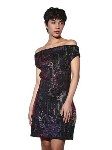 ONLY Women's Regular Fit Black Dress