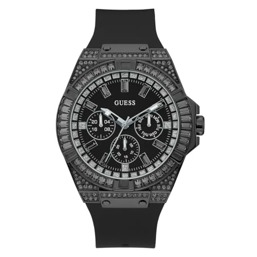 Guess Black Round Dial Analog Men's Watch - GW0208G5M