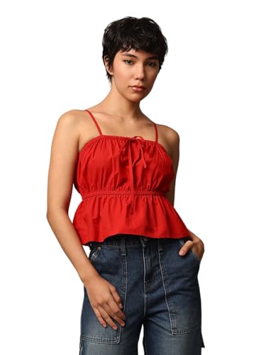 ONLY Women's Regular Fit White Top