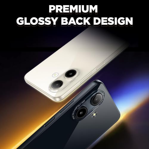 Lava Bold N1 (Sparkling Ivory, 4 GB RAM, 64 GB Storage)| 6.75" (90 Hz) HD+ Display | 13MP AI Dual Rear Camera | 5000 mAh Battery | Secure Face Unlock | Fingerprint Reader | Charger & Phone-Case in Box