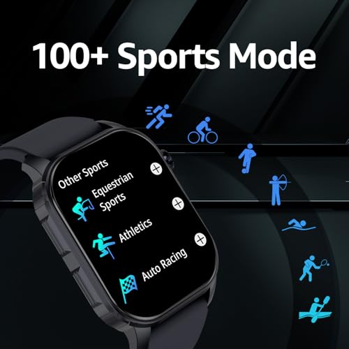 Itel Alpha 51.05mm (2.01") LED Display SmartWatch, 500 Nits Brightness, 7 Days Battery Life, Bluetooth Calling Along with Multisport Modes Smart Watch, IP67 Waterproof (Blue)