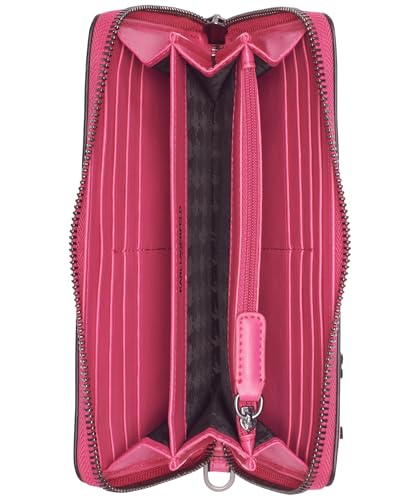 KARL LAGERFELD Women's Jacqueline SLG Wallet, Fuchsia, Medium, Jacqueline Slg Wallet