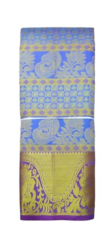 SREE KUMARAN Women's Kanchipuram Silk Pure Pattu Sarees With Blouse