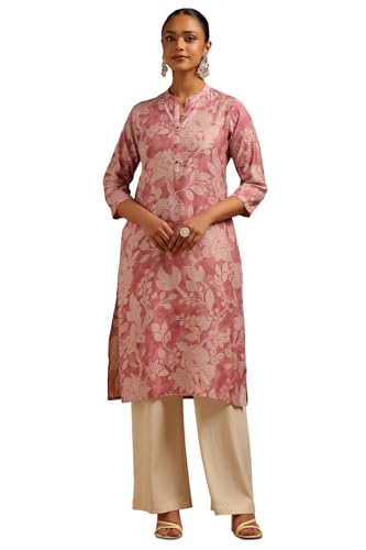 Soch Womens Pink Desert Storm Floral Kurta