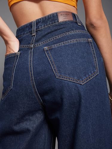 Miss Chase Women's Skinny Fit High Rise Regular Length Stretchable Denim Jeans (MCSS18DEN02-19-494-36, Ink Blue, 36)
