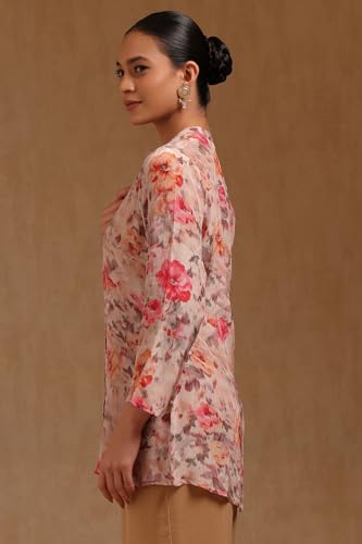 Soch Womens Multicolour Crepe Floral Print Tunic