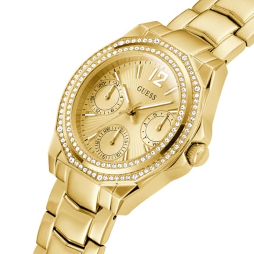 GUESS Ritzy Champagne Round Dial Analog Women's Watch - GW0685L2