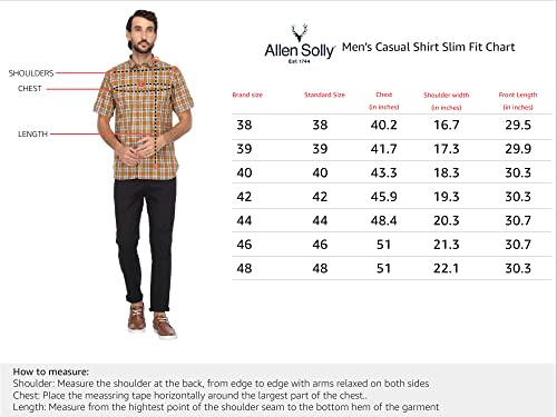 Allen Solly Men's Geometric Slim Fit Shirt (ASSFWMOFI31587_White 42)