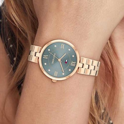 Tommy Hilfiger Quartz Analog Blue Stainless Steel Strap for Women-TH1782686