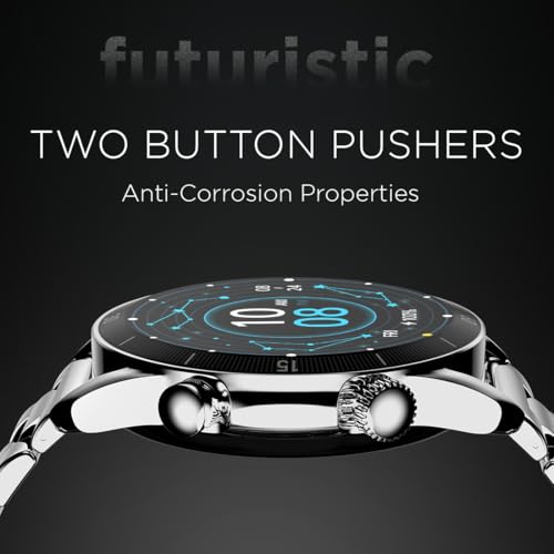 Fire-Boltt Legacy Luxury Round Smart Watch 1.43″ Super AMOLED,Bluetooth Calling,Wireless Charging,Voice Assistant,SpO₂ & Heart Rate Monitor,110+ Sports Modes,Metal Smart Watch for Men & Women - Silver