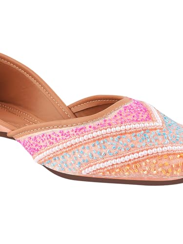 SilverArrow Women's Ember Glow Jutti Pink 5 UK