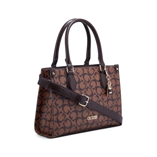 GUESS Women's Brown Printed Tote| Ladies Purse Handbags | Gift For Ladies