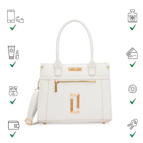 Lavie Luxe Women's Sasha Medium Satchel Bag for Women | Satchel Handbag for Work | Ladies purse | Stylish Shoulder Bag | Gift for Women