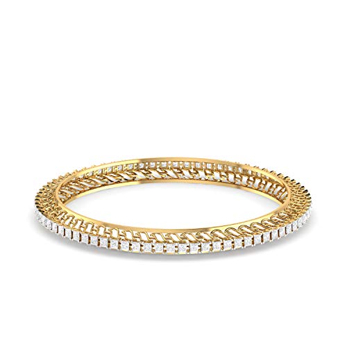 PC Jeweller 14k (585) Yellow Gold and Solitaire Bangle for Women