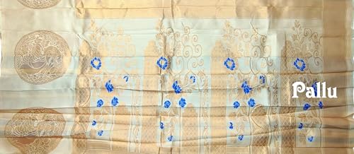 SREE KUMARAN Women's Kanchipuram Kubera Silk Pure Pattu Sarees With Blouse