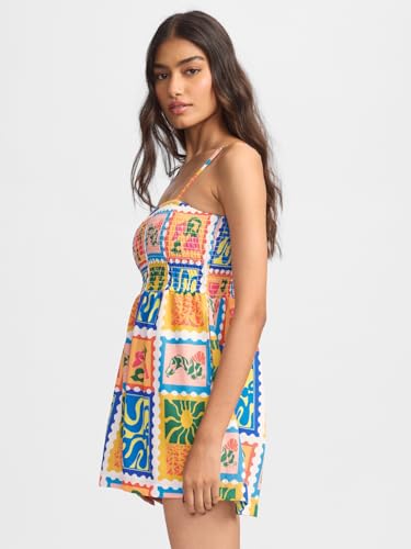 The Souled Store Havana Women and Girls Sleeveless Square Neck Cotton Mini Jumpsuits