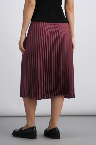 Women Maroon Solid Formal Skirt