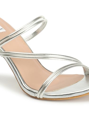 ELLE Women Round toe Stiletto Heel Slip-On Sandal