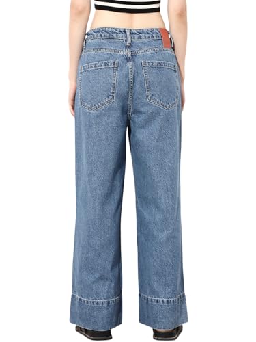 ONLY Women's Slim Fit Blue Jeans