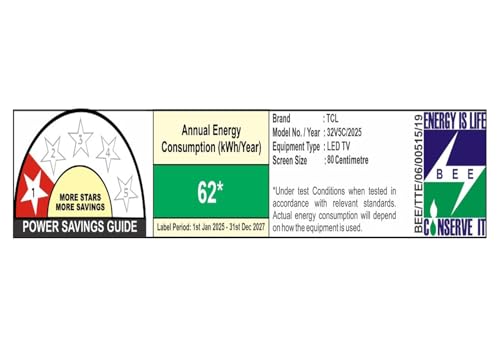 TCL 80 cms (32 inches) V5C Series Full HD Smart QLED TV Google TV 32V5C (2025 New Model)