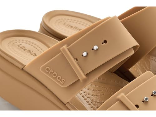 Crocs Brooklyn Buckle Women Sandal (Color-Brown | Size-6)