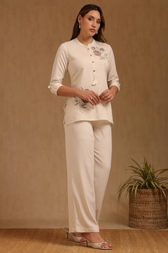 Soch Women's Embroidered Regular Fit Tunic (FWA5TU30326