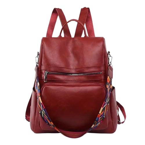 TrueArch Women BackPacks Stylish Embellishments Interior Organizer Pockets,&Lockable Zippers For. (Maroon)