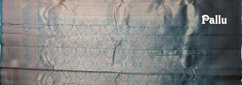 SREE KUMARAN Women's Kanchipuram Kubera Silk Pure Pattu Sarees With Blouse (VSK325-12)