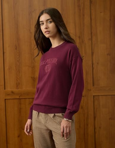 U.S. Polo ASSN. Women's Cotton Casual Sweater (UWAW25SWE208