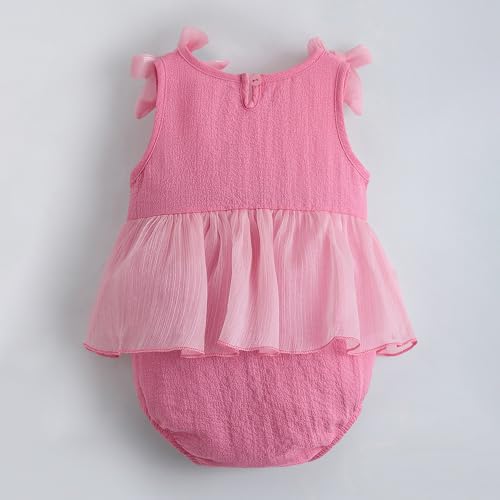 Hopscotch Textured Bow Applique Onesie with Headband (12-18 Months)