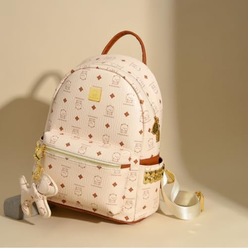 Mastyle® Weiden Paul Birthday Cute Bear Commuting Backpack | Large Capacity PU College Student Schoolbag