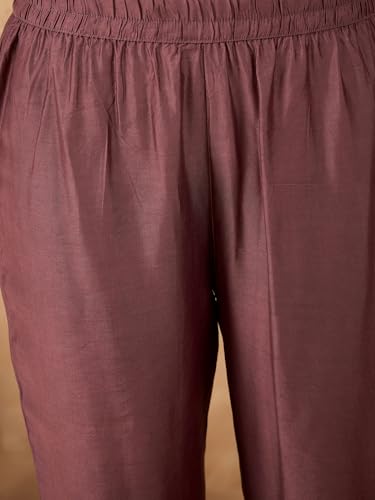 Varanga Women Spaghetti Strap Straight Floral Kurta With Trousers