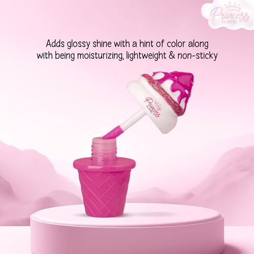 RENEE Princess Wonderland Lip Care Combo Kit - Pre-Teen Girls, Contains Snowball Lip Balm 3G & Icecream Lip Gloss 8Ml, Nourishing And Moisturizing Effect - No Parabens,Cruelty-Free & Vegan