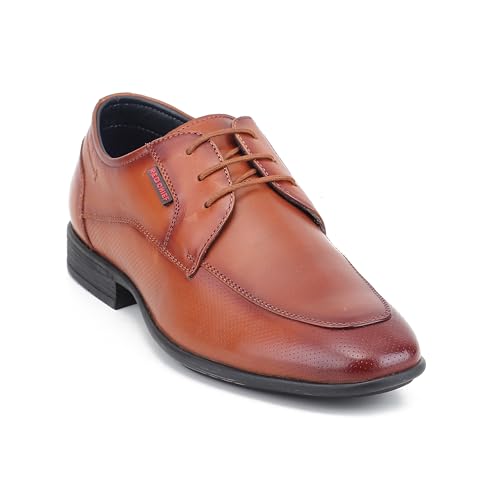 Red Chief Low Ankle Formal Derby Shoes for Men | Tan UK09