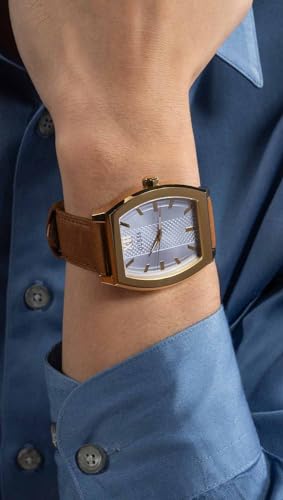 GUESS Punctual Blue Tonneau Dial Analog Men's Watch - GW0706G2