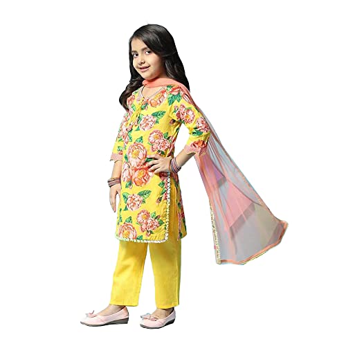 Biba GIRL PRINTED NARROW KID(KW4988_YELLOW_7)